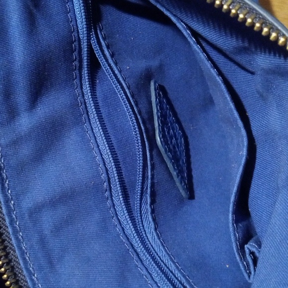 Fossil 1954 Vibrant Blue Two Tone Leather Perfect Stunning - Picture 7 of 16